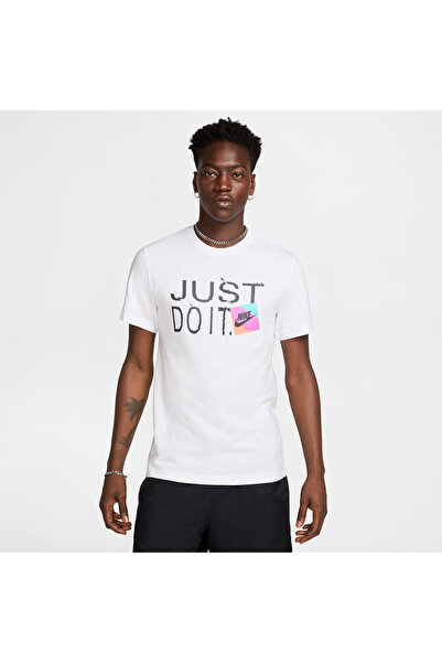 Nike M NSW TEE 6MO JDI SP25 HJ0563-100 Λευκό