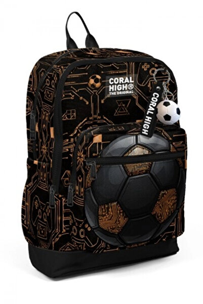 Coral High Kids Futbol Desenli Okul Sırt Çantası 33217