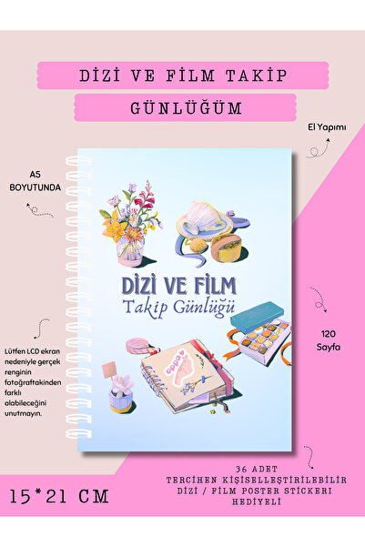 Else Craft Dizi ve Film Takip Günlüğüm - Mavi - No:2
