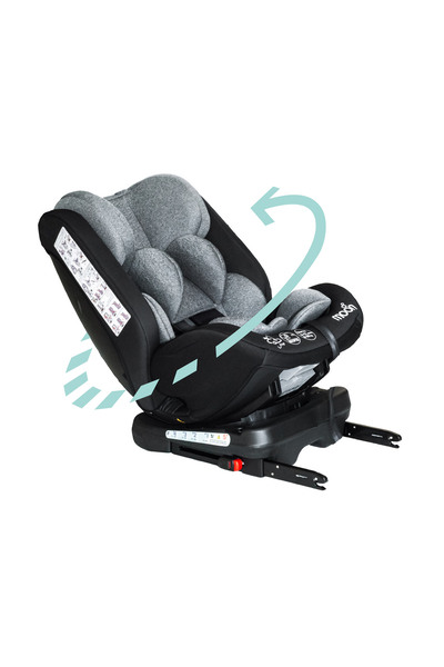 Moon - Rover Baby/Infant Car Seat 360 Degree Rotate - Black