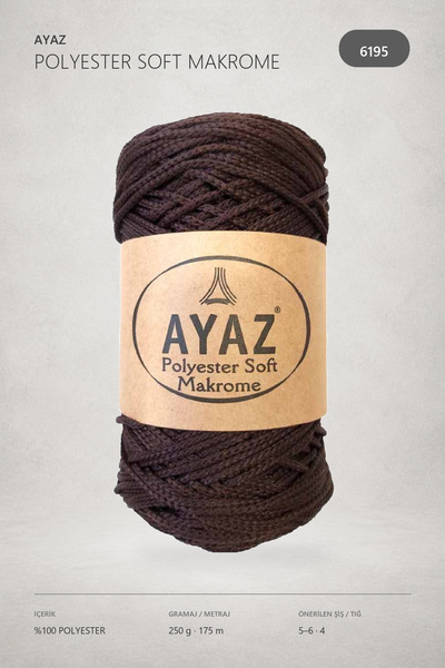 Ayaz Polyester Soft Makrome 250 Gram 175 Metre 6195