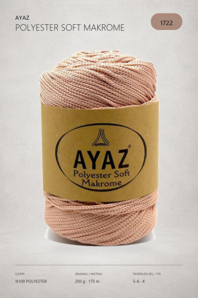 Ayaz Polyester Soft Makrome 250 Gram 175 Metre 1722