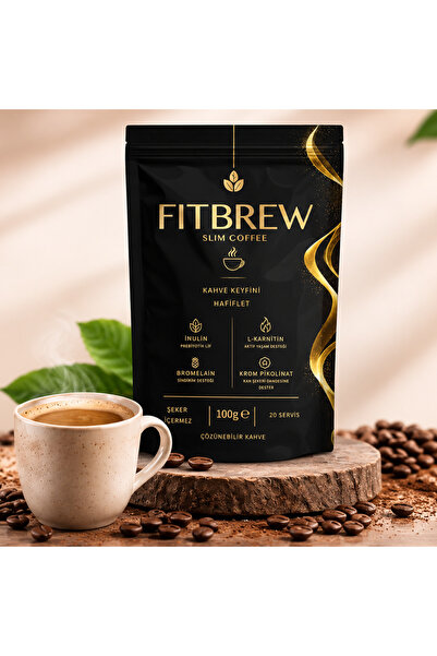 FITBREW Slim Coffee, L-Carnitin, İnulin, Bromelain, Krom Pikolinat Kahve 100Gr