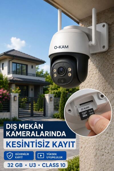 O-KAM 32 GB O-Kam Hafıza Kartı U3 Standartlarında Speed Class 10 4k Video Kayıt