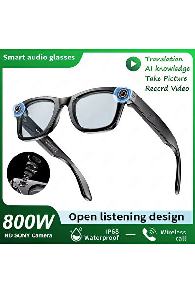 Choice1 Play blue light 2026 Smart Glasses Men 8MP Camera WiFi Bluetooth Touc...
