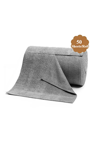 Choice Gray-1roll 50 Sheetes/Roll Reusable Cleaning Wipe Household Kitchen Cl...