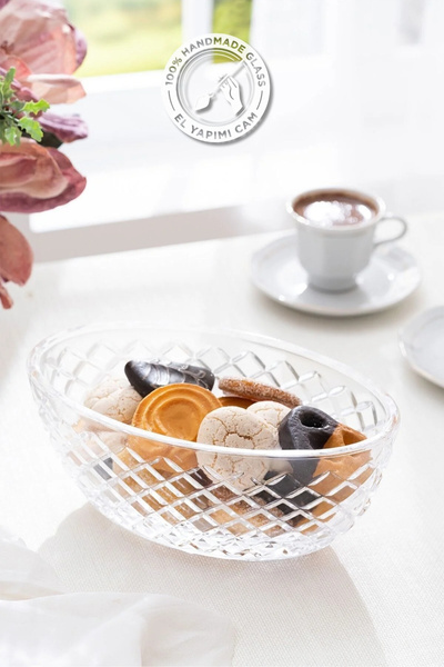 Glamis Selen Concept Cage Model Gondol Handmade Glass Snack Bowl Sk.Gnd.002, ...