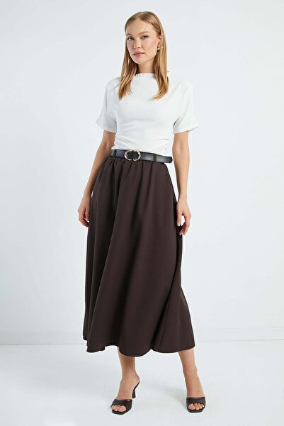 Fulla Moda Φούστα Beli Ζώνη σε μέγεθος Maxi