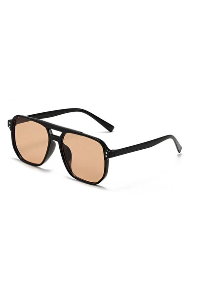 Choice Brown Punk Square Frame Sunglasses Anti-UV Beach Eye Protection Black ...