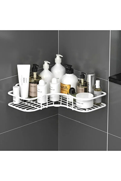 Choice M white 1pcs Storage Rack Iron Triangle Rack for Kitchen Bathroom Thic...