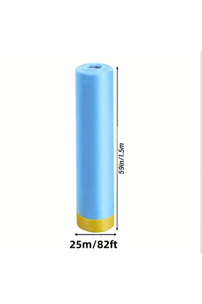 Choice 1.5M 25M 1PCS Pre-Taped Masking Film Plastic Sheeting Automotive Washi...