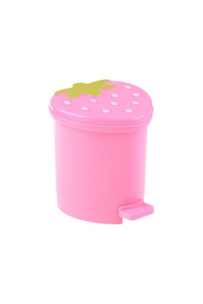 Choice pink Red 1Pcs Reusable Strawberry Garbage Container Decorative With Li...