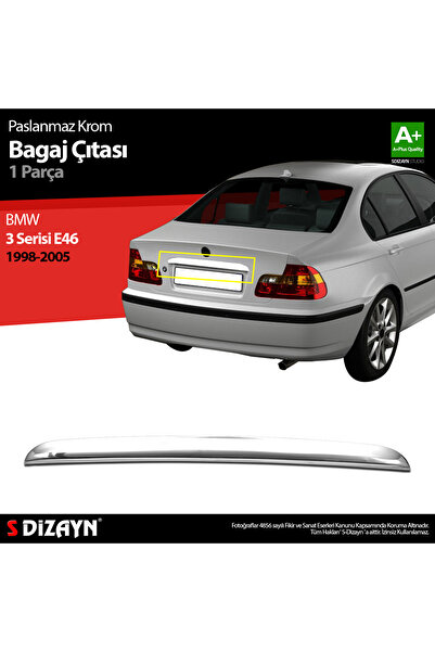 S Dizayn S-Dizayn Bmw 3 Serisi E46 Krom Bagaj Çıtası 1998-2005 5201050