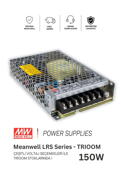 Meanwell LRS-150-24 (150w 6,5 Amper) SMPS Güç Kaynağı