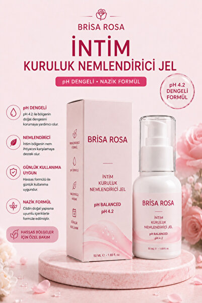 Brisa Rosa Genital Kuruluk Tarhiş Ph 4.2 Vulva Nemlendirici & Kayganlaştırıcı...