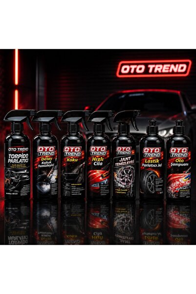 OtoTrend Oto Bakım Seti 7’li – Hızlı Cila, Oto Şampuanı, Lastik Parlatıcı, To...