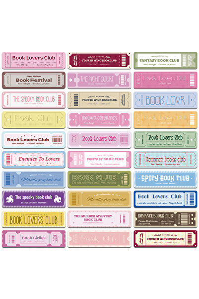 Choice 30pcs 30pcs Book Lover Bookmarks Reading Pages Books Annotated School ...