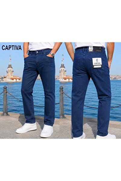 captiva Denim Cotton Lycra Fabric Classic Fit Quality Trousers