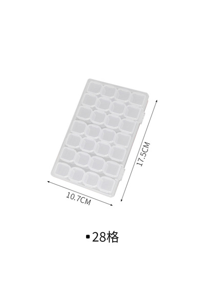 Choice WHITE Portable Transparent Jewelry Box Earring Necklace Earring Tray S...