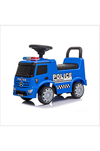 Moon Mercedes Benz Police Licensed Foot-to-Floor Ride-On - Blue (12-36 months...