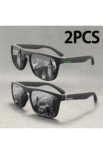 Choice C1 2PCS Fashion Sunglasses Men Luxury Brand Designer Vintage Outdoor D...