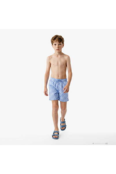 Tommy Hilfiger Print Çocuk Mavi Deniz Şortu