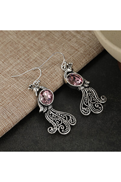 Choice1 Blue G764 Vintage Exquisite Blue Synthetic Zirconia Peacock Hook Earr...