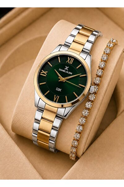 Daniel Klein Steel Cord 30 Mt Water Resistant Special Design Women Wrist Watc...