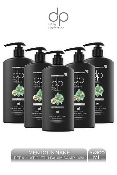 dp Daily Perfection Shampoo Menthol 800 ml X 5 Pieces