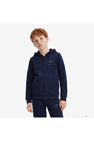 Tommy Hilfiger Icons Çocuk Lacivert Eşofman Üstü