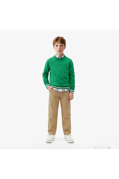Tommy Hilfiger Essentials Çocuk Bej Pantolon