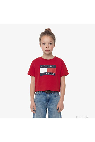 Tommy Hilfiger Heritage Çocuk Kırmızı T-Shirt