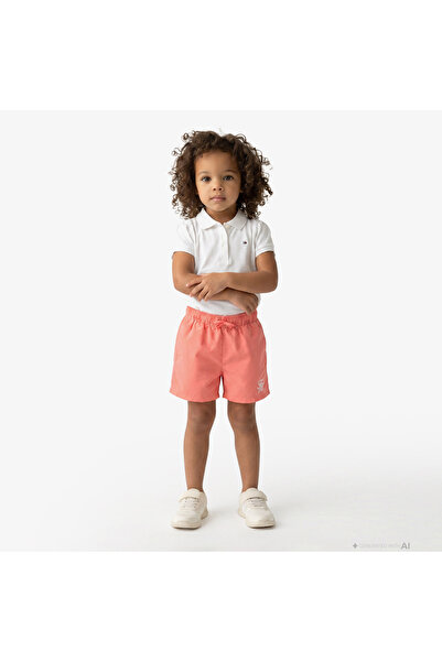 Tommy Hilfiger Script Çocuk Pembe Deniz Şortu