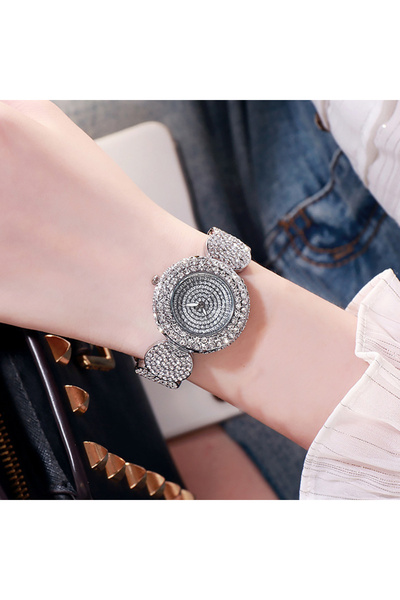 Choice No Bronze Women's Watch Luxury Rhinestone Quartz Bracelet Watch Sparkl...