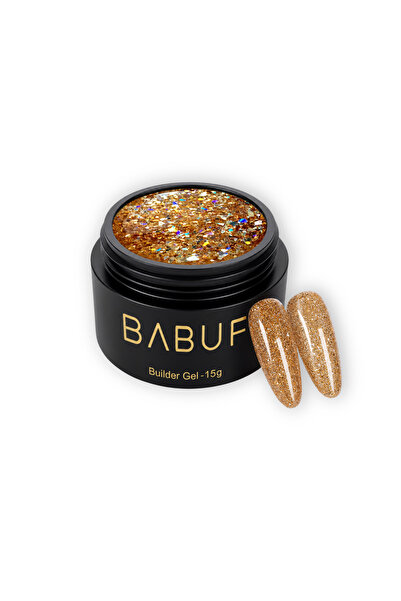 BABUF Gel de construcție reflectiv autonivelant BABUF, Golden Glitter GBG4, 15g