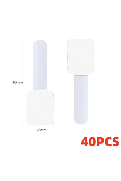 Choice11 40PCS White New Reusable Cable Ties Ties Self-Adhesive Power Cord Ca...