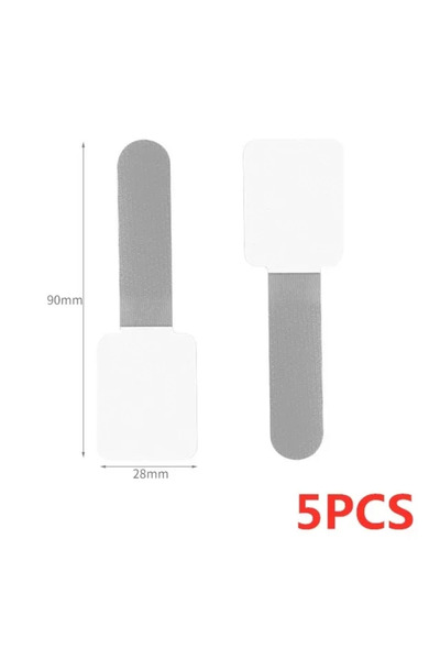 Choice3 5PCS Grey New Reusable Cable Ties Ties Self-Adhesive Power Cord Cable...