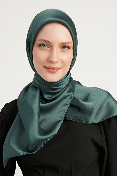 Şaless Tesettür Kadın Janjan-janjanlı Krinkıl Abiye Eşarp-çağla- 100x100cm