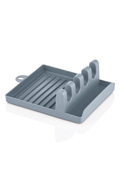Porsima ORG-85 Kaşık ve Kapak Tutucu - Kapak Standı Kaşık Kepçe Altlığı Düzenleyici Organizer - Antrasit