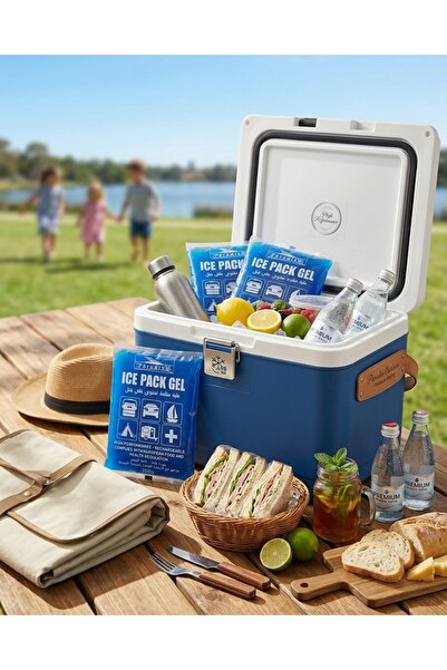 PARADISO Reusable Ice Pack Gel 200g - Freezer Cold Pack for Cooler Box, Lunch Bags & Food Storage