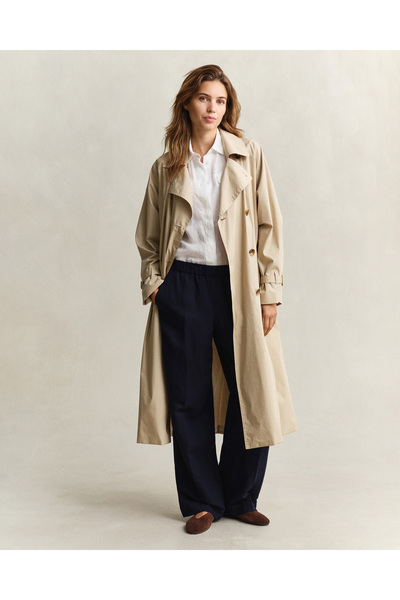 Gant Kadın Lacivert Relaxed Fit Pantolon