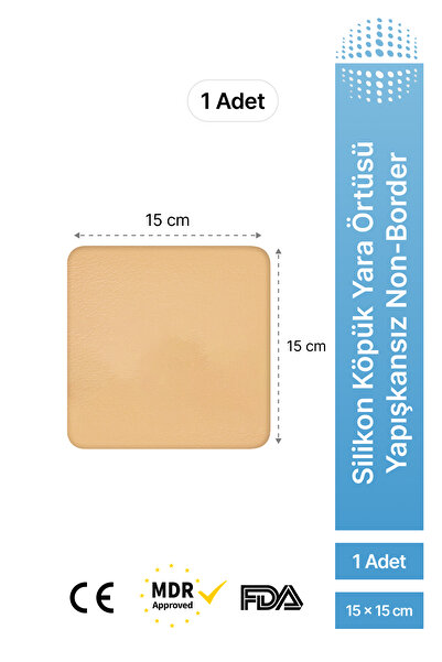 luofucon ® Silikon Köpük Yara Örtüsü 15x15cm (non-border)