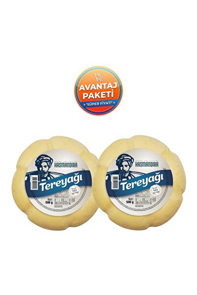 Hasmandıra Katkısız Köy Tipi Yayık Tereyağı 500 g x 2 Adet (En Az %82 Süt Yağ...