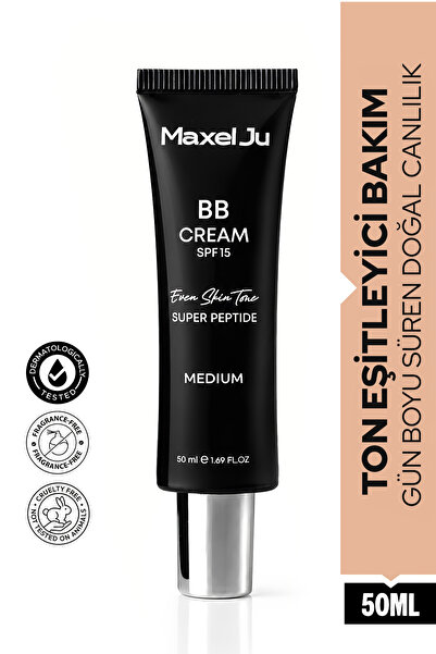 MAXEL JU BB Cream SPF 15 Even Skin Tone Medium Ton Eşitleyici Bakım (50 ML)