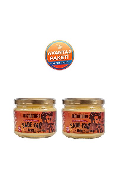 Hasmandıra %100 Doğal İnek Sütünden Sade Yağ Ghee 300 g x 2 Adet (Cam Kavanoz)