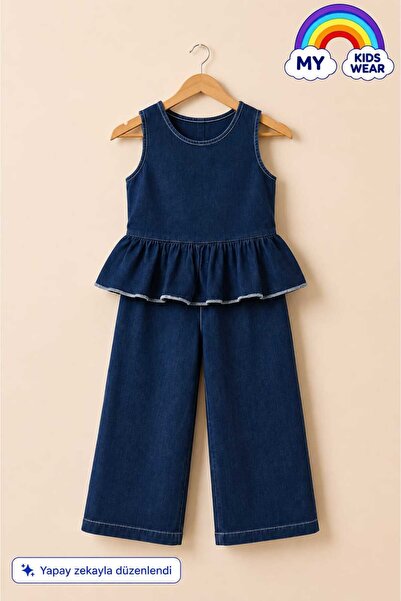 My Kids Wear Mini Chic Ruffle Detailed Girls' Set 12832
