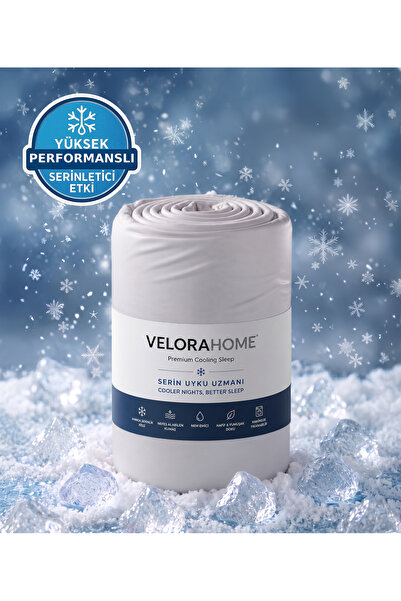 VELORAHOME Icechill Cooling Elastic Bed Sheet