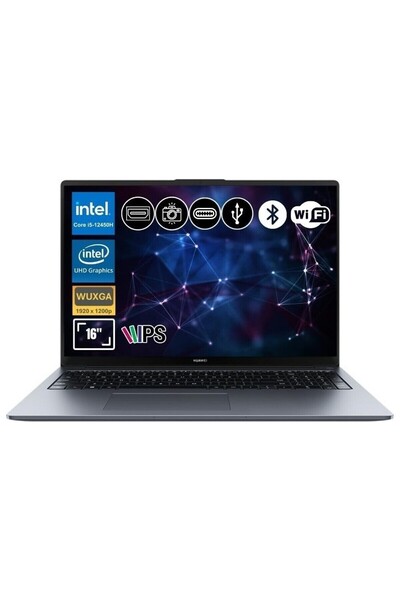 Huawei Matebook D16 I5-13420H Işlemci 16GB Ram 1tb SSD 16" Ekran Fdos Uzay Gri