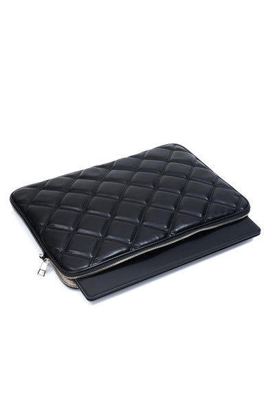 deridense Quilted Laptop Case 15 & 16 Inch Black