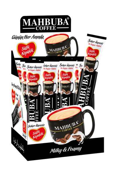 Mahbuba 2si1 Arada Şekersiz Sütlü Köpüklü Hazır Kahve 24x9,5gr